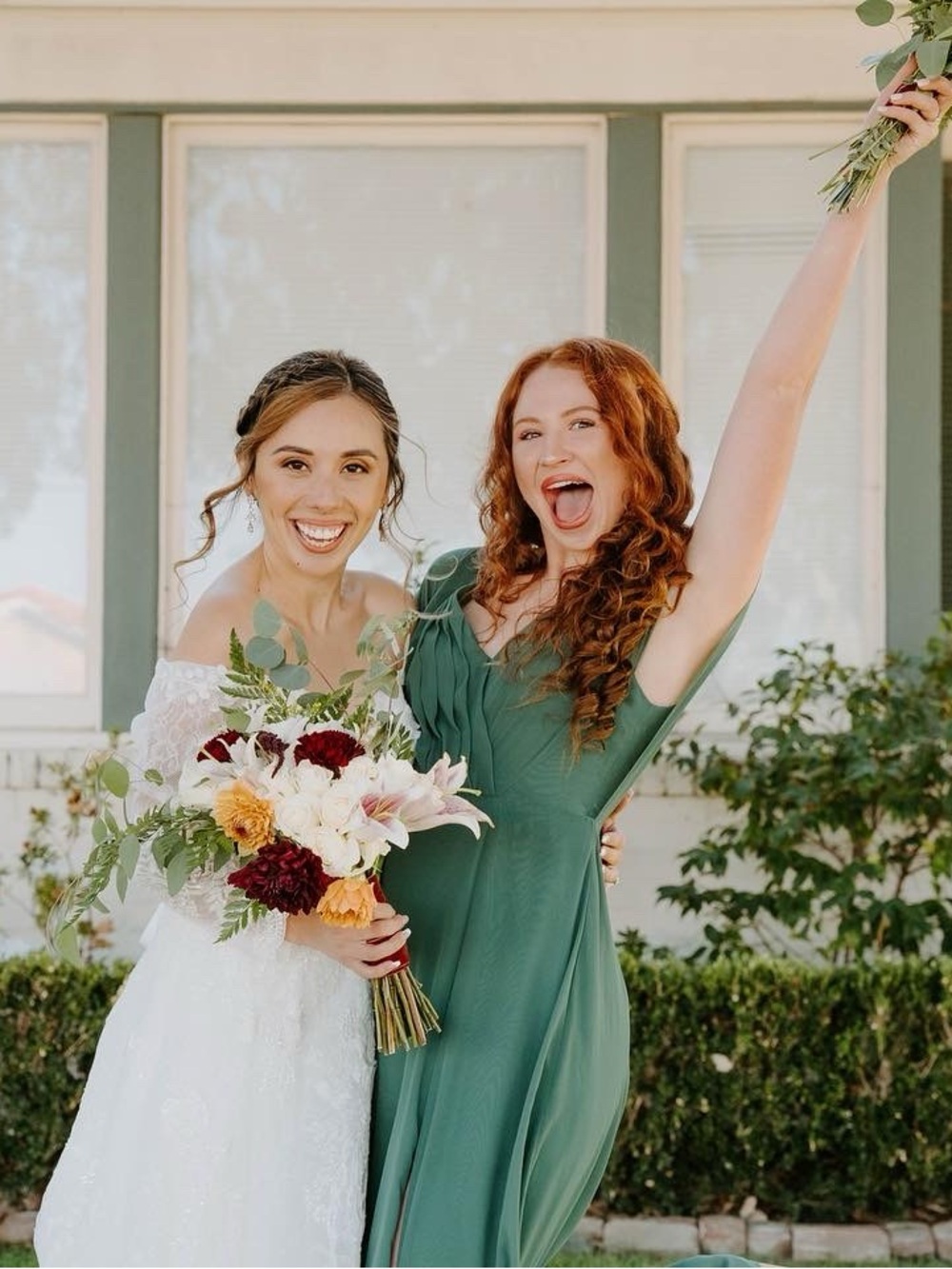 Azazie Green Maxi Dress